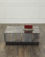 Image 4 of 7: Arteriors Antonia Antiqued Mirror Cocktail Table