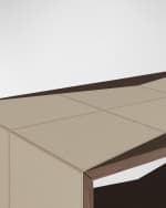 Image 4 of 5: Arteriors Yuki Leather Cocktail Table