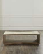 Image 1 of 5: Arteriors Yuki Leather Cocktail Table