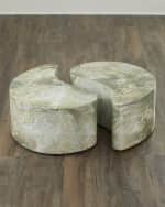 Image 3 of 9: Arteriors Adeline Faux Marble Coffee Tables, Set of 2