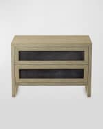 Image 5 of 6: Arteriors Burnett 2-Drawer Side Table
