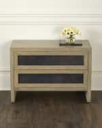 Image 1 of 6: Arteriors Burnett 2-Drawer Side Table