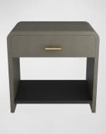 Image 2 of 6: Arteriors Buchanan Leather Side Table