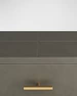 Image 5 of 6: Arteriors Buchanan Leather Side Table