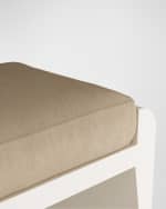Image 3 of 4: Arteriors Alanna Faux Leather Ottoman