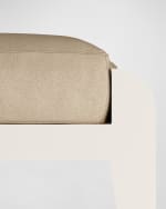 Image 4 of 4: Arteriors Alanna Faux Leather Ottoman
