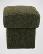 Image 2 of 6: Arteriors Athens Boucle Ottoman