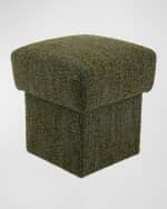 Image 1 of 6: Arteriors Athens Boucle Ottoman