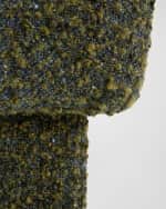 Image 5 of 6: Arteriors Athens Boucle Ottoman