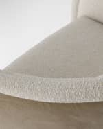 Image 4 of 5: Arteriors Aljona Sherpa Swivel Chair