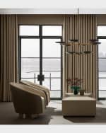 Image 5 of 5: Arteriors Aljona Sherpa Swivel Chair