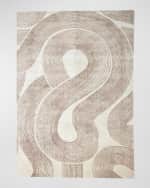 Image 1 of 6: Global Views Wander Machine-Woven Rug, 5' x 8'