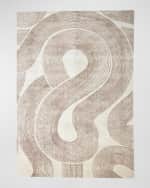 Image 1 of 6: Global Views Wander Machine-Woven Rug, 6' x 9'