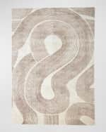 Image 1 of 6: Global Views Wander Machine-Woven Rug, 8' x 10'