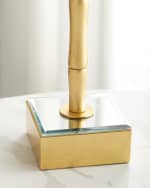 Image 4 of 4: Couture Lamps  Mirror Bamboo Table Lamp