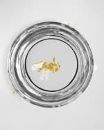 Image 4 of 5: Michael Aram Butterfly Ginkgo White & Gold Two Tier Etagere