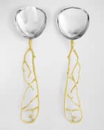 Image 1 of 4: Michael Aram Butterfly Ginkgo White & Gold Serving Set