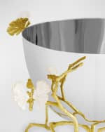 Image 5 of 5: Michael Aram Butterfly Ginkgo White & Gold Serving Bowl