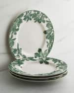 Image 2 of 2: Caskata Arbor Green Rimmed Salad Plates, Set of 4