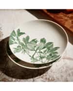 Image 1 of 2: Caskata Arbor Green Canapes Plates, Set of 4