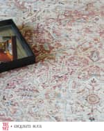 Image 4 of 8: Exquisite Rugs x THE MET Antique Loom Beige & Rust Rug, 12' x 15'
