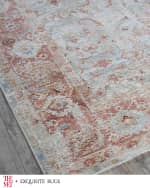 Image 3 of 8: Exquisite Rugs x THE MET Antique Loom Blue & Rust Rug, 12' x 15'