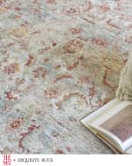 Image 6 of 8: Exquisite Rugs x THE MET Antique Loom Blue & Rust Rug, 12' x 15'