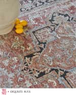 Image 5 of 9: Exquisite Rugs x THE MET Antique Loom Rust & Black Rug, 12' x 15'