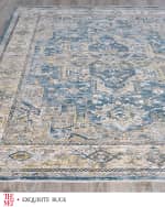Image 2 of 8: Exquisite Rugs x THE MET Antique Loom Blue & Beige Rug, 12' x 15'