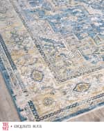 Image 3 of 8: Exquisite Rugs x THE MET Antique Loom Blue & Beige Rug, 12' x 15'
