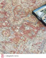 Image 4 of 8: Exquisite Rugs x THE MET Antique Loom Beige, Blue & Rust Rug, 12' x 15'