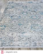 Image 2 of 8: Exquisite Rugs x THE MET Legacy Power Loomed Ivory & Blue Rug, 12' x 15'