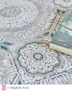 Image 6 of 8: Exquisite Rugs x THE MET Legacy Power Loomed Ivory & Blue Rug, 12' x 15'