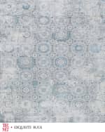Image 1 of 8: Exquisite Rugs x THE MET Legacy Power Loomed Ivory & Blue Rug, 12' x 15'