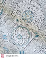 Image 5 of 8: Exquisite Rugs x THE MET Legacy Power Loomed Ivory & Blue Rug, 12' x 15'