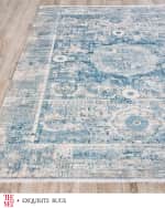 Image 2 of 8: Exquisite Rugs x THE MET Legacy Power Loomed Blue & Ivory Rug, 12' x 15'