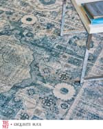 Image 4 of 8: Exquisite Rugs x THE MET Legacy Power Loomed Blue & Ivory Rug, 12' x 15'