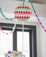 Image 1 of 3: Glitterville Harlequin Lollipop Christmas Display, 28"