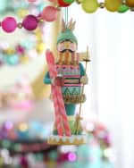 Image 1 of 2: Glitterville Here We Come a Waffling Bronson Christmas Ornament