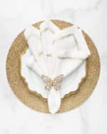 Image 6 of 6: Kim Seybert Papillon Napkin Rings, Set of 4 