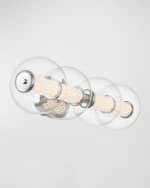 Image 3 of 5: Eurofase Atomo 4-Light LED Vanity in Chrome