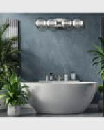 Image 5 of 5: Eurofase Atomo 4-Light LED Vanity in Chrome