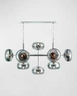 Image 1 of 4: Eurofase Nottingham 10-Light Nickel Chandelier 