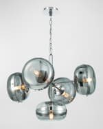 Image 2 of 5: Eurofase Nottingham 5-Light Chandelier In Nickel
