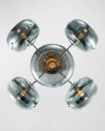 Image 3 of 5: Eurofase Nottingham 5-Light Chandelier In Nickel