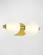 Image 2 of 3: Eurofase Palmas 2-Light LED Golden Vanity 