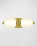 Image 1 of 3: Eurofase Palmas 2-Light LED Golden Vanity 