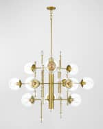 Image 1 of 4: Eurofase  Traiton 12-Light Golden Chandelier 