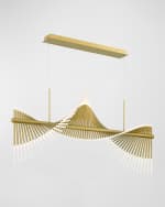 Image 3 of 6: Eurofase Voltik 59" 144-Light Integrated LED Chandelier