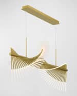 Image 4 of 6: Eurofase Voltik 59" 144-Light Integrated LED Chandelier
